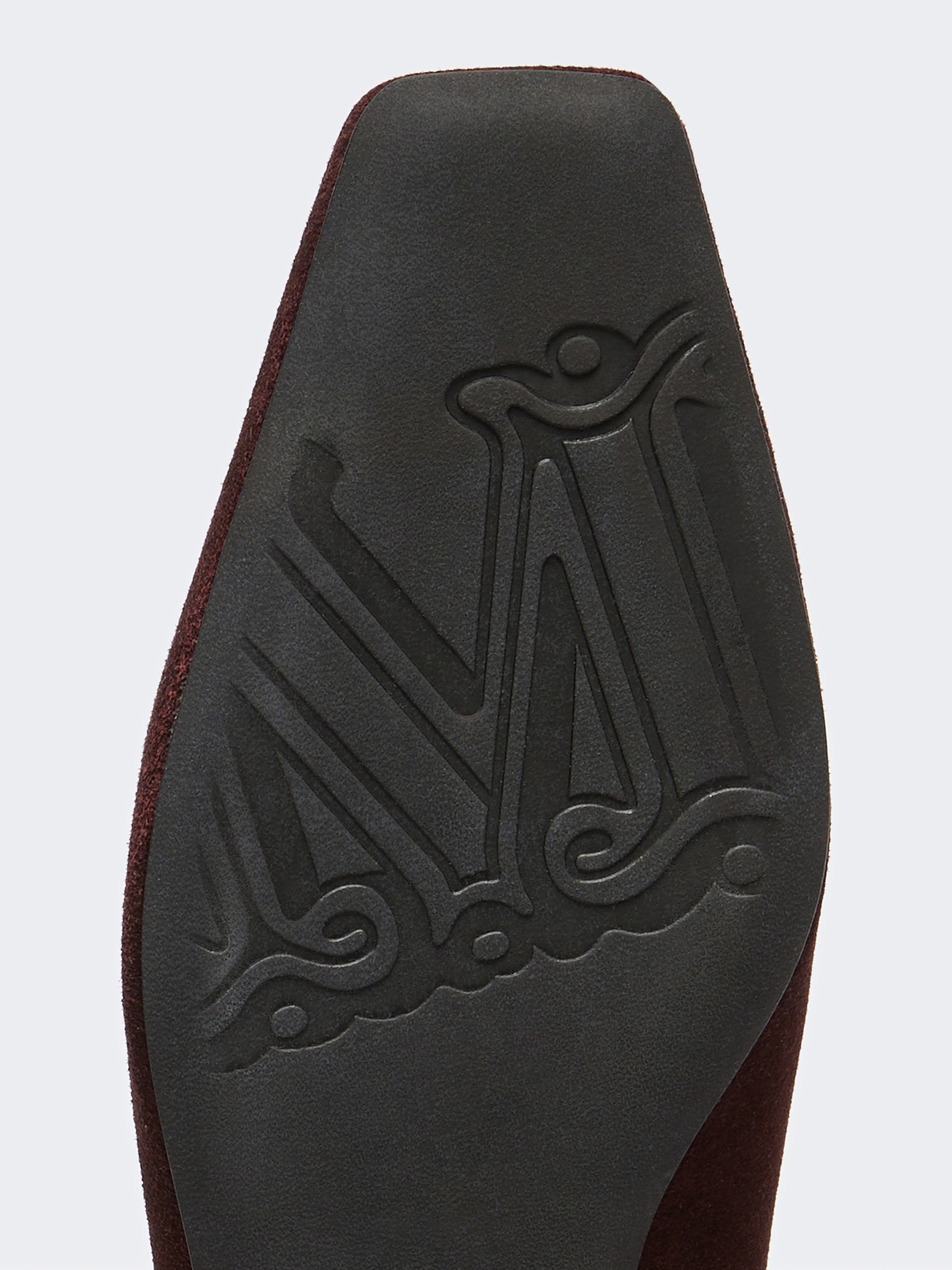 SQUAREFLAT Suede and leather mules - 5