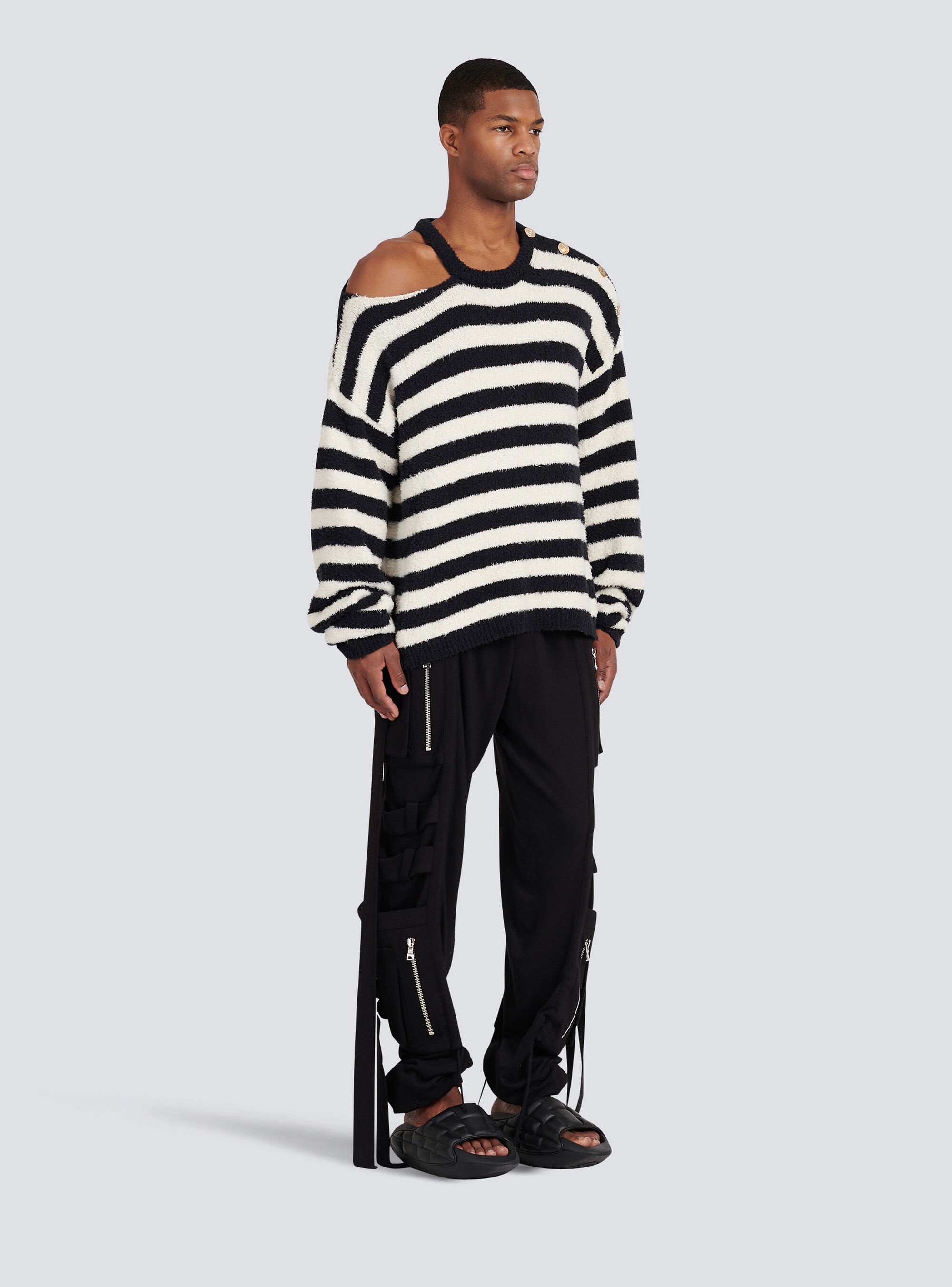 Striped cotton sweater - 5