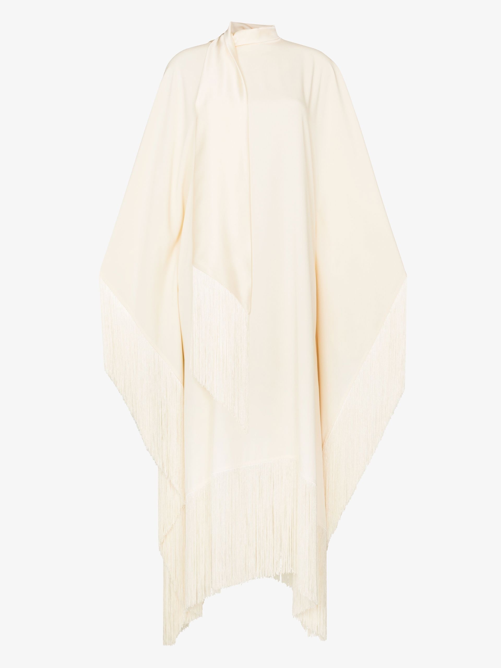 Mrs Ross asymmetric fringed maxi dress - 1