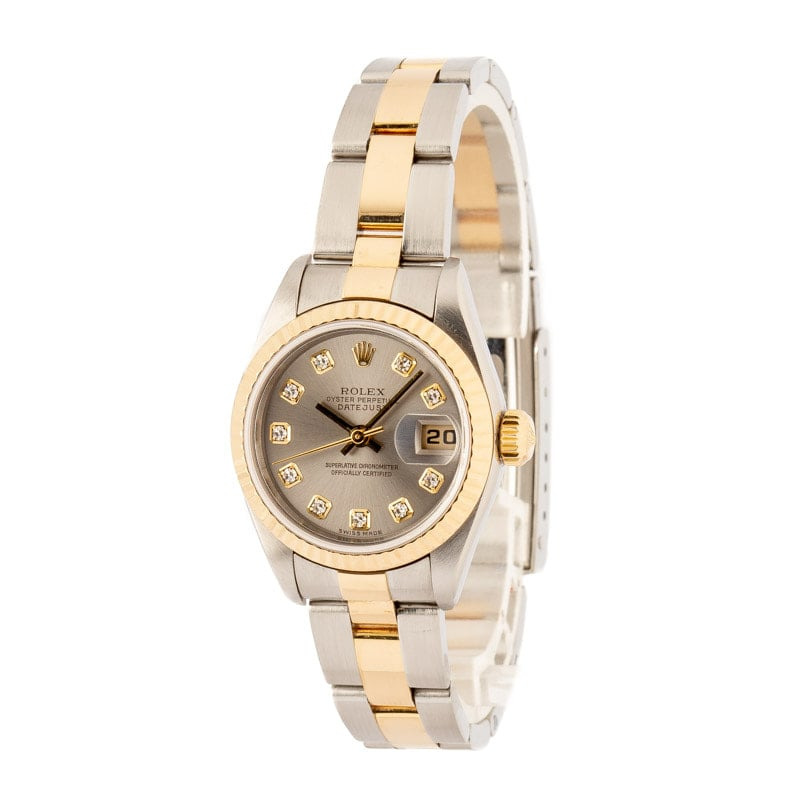 Lady Rolex Datejust 79173 Slate Diamond Dial - 2