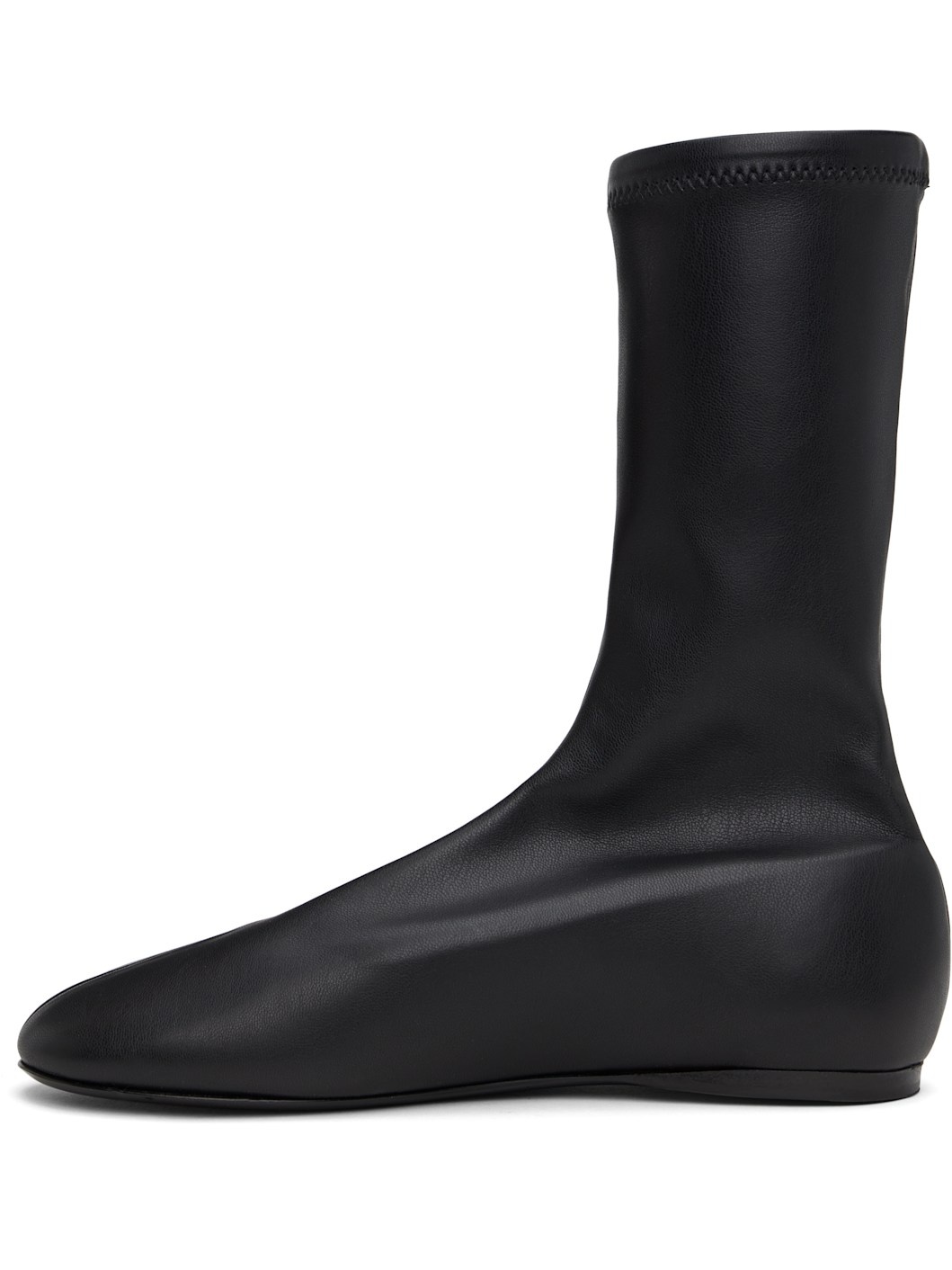 Black Tee Sock Boots - 3
