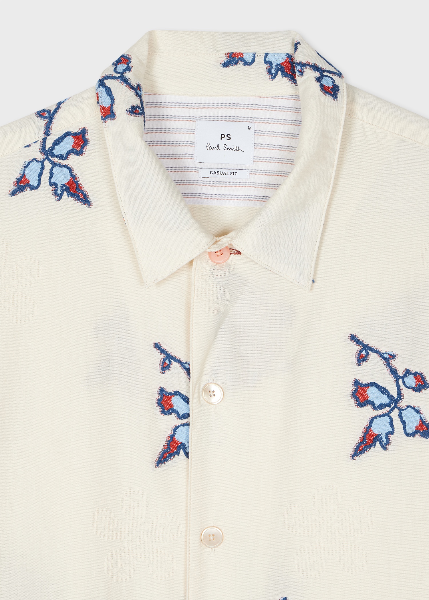 Cotton Ecru 'Yukka' Fil Coupé Shirt - 3