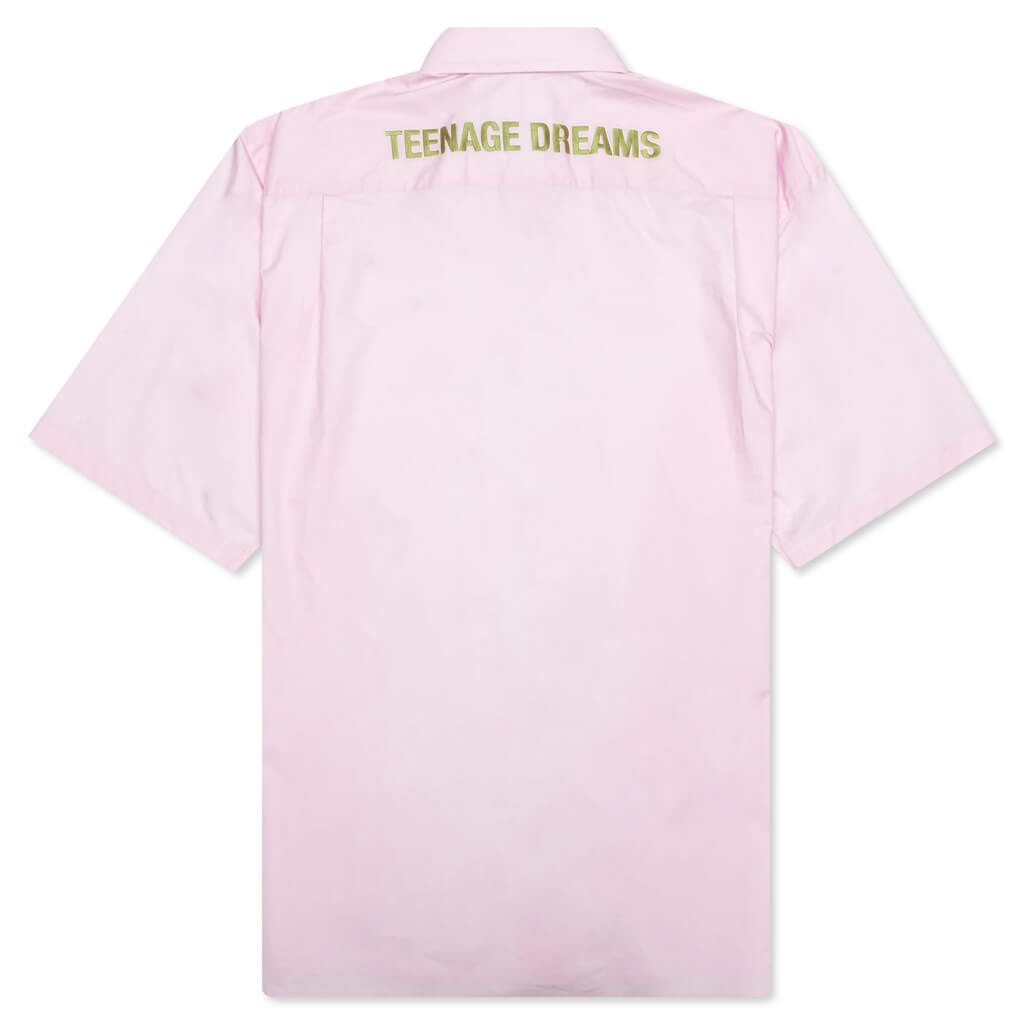 RAF SIMONS TEENAGE DREAMS S/S SHIRT - PINK - 2