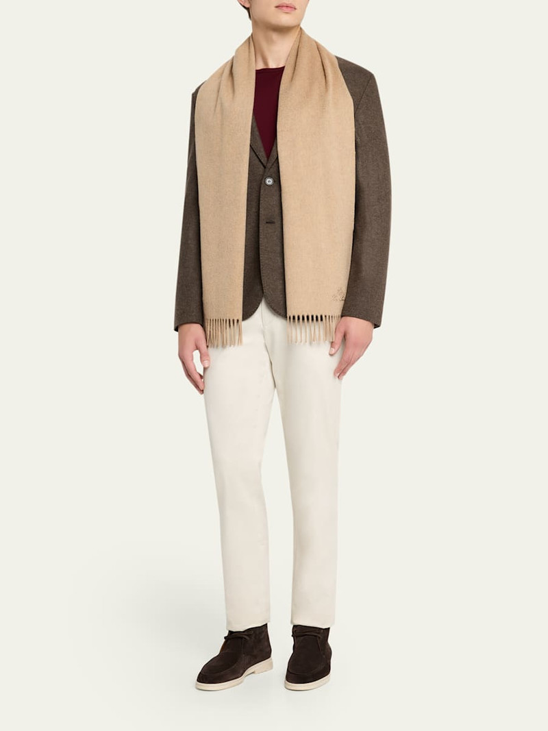 Loro Piana Men's Grande Unita Cashmere Scarf outlook