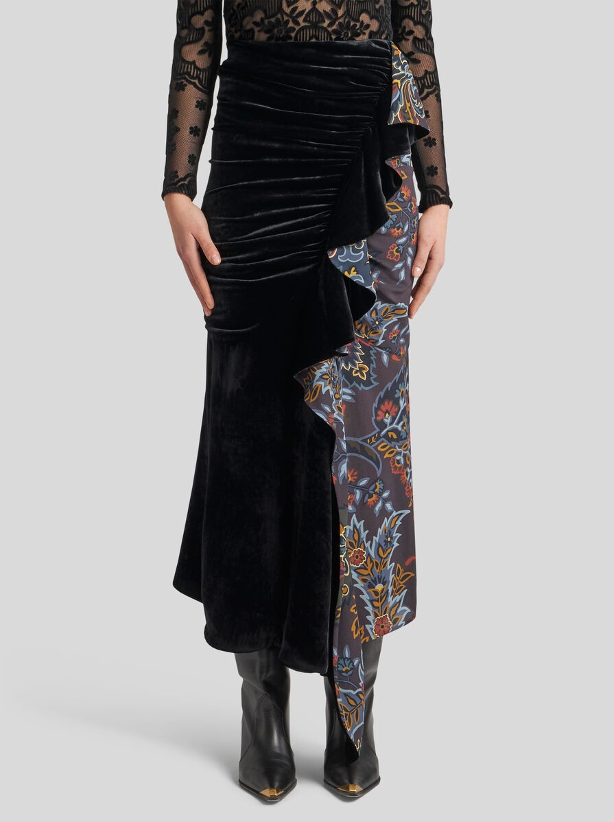 MIDI SKIRT WITH PAISLEY PRINT - 2