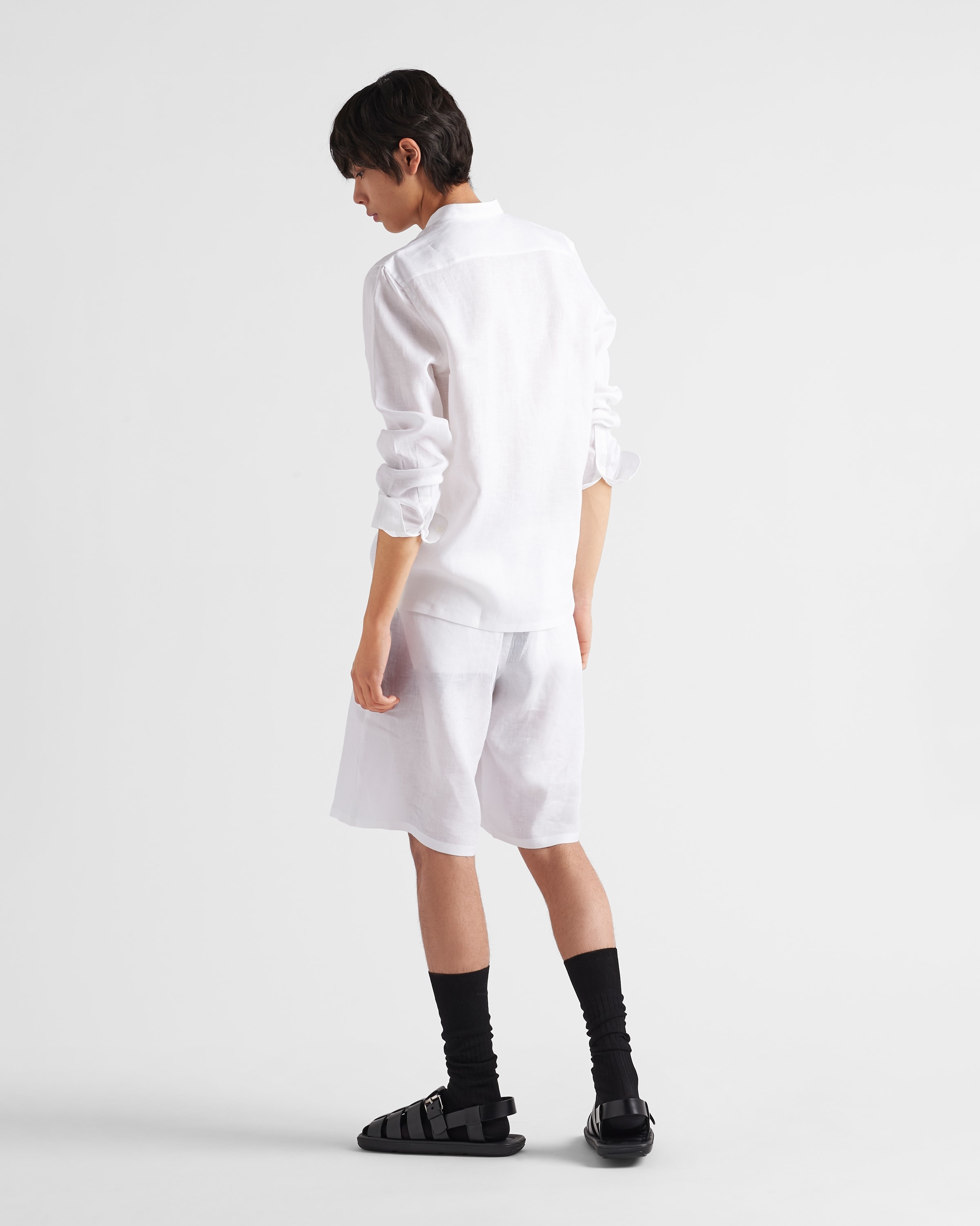 Linen Bermuda shorts - 5