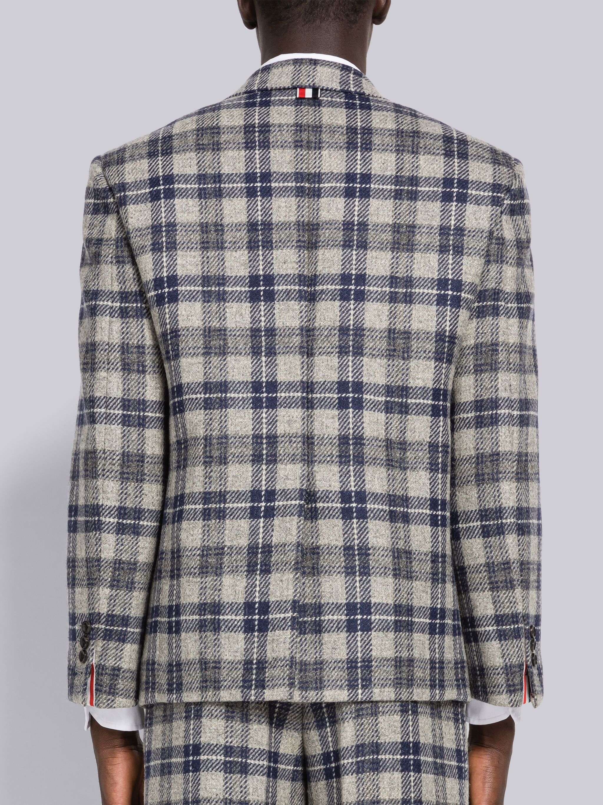 Tartan Check British Wool Single Vent Sport Coat - 3