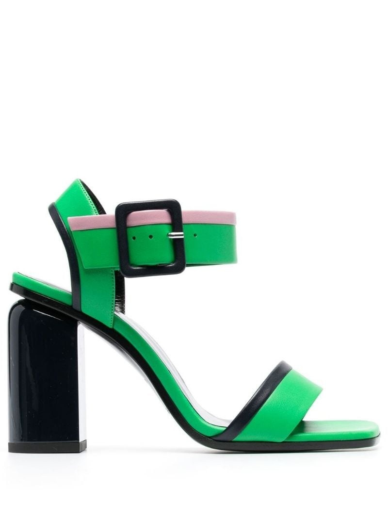 Pierre Hardy multi-color buckle strap heel outlook