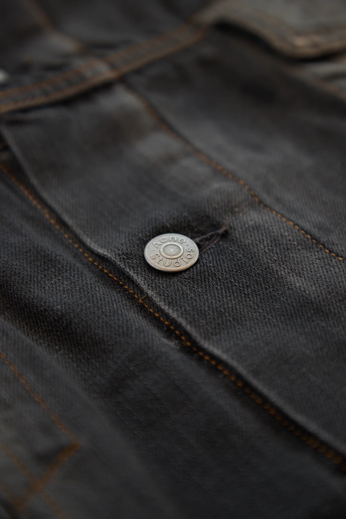 Acne Studios Oversized Denim Jacket Black - 3