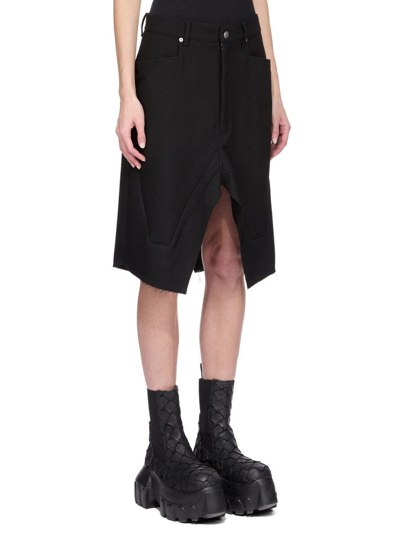 Slivered wool midi skirt 2