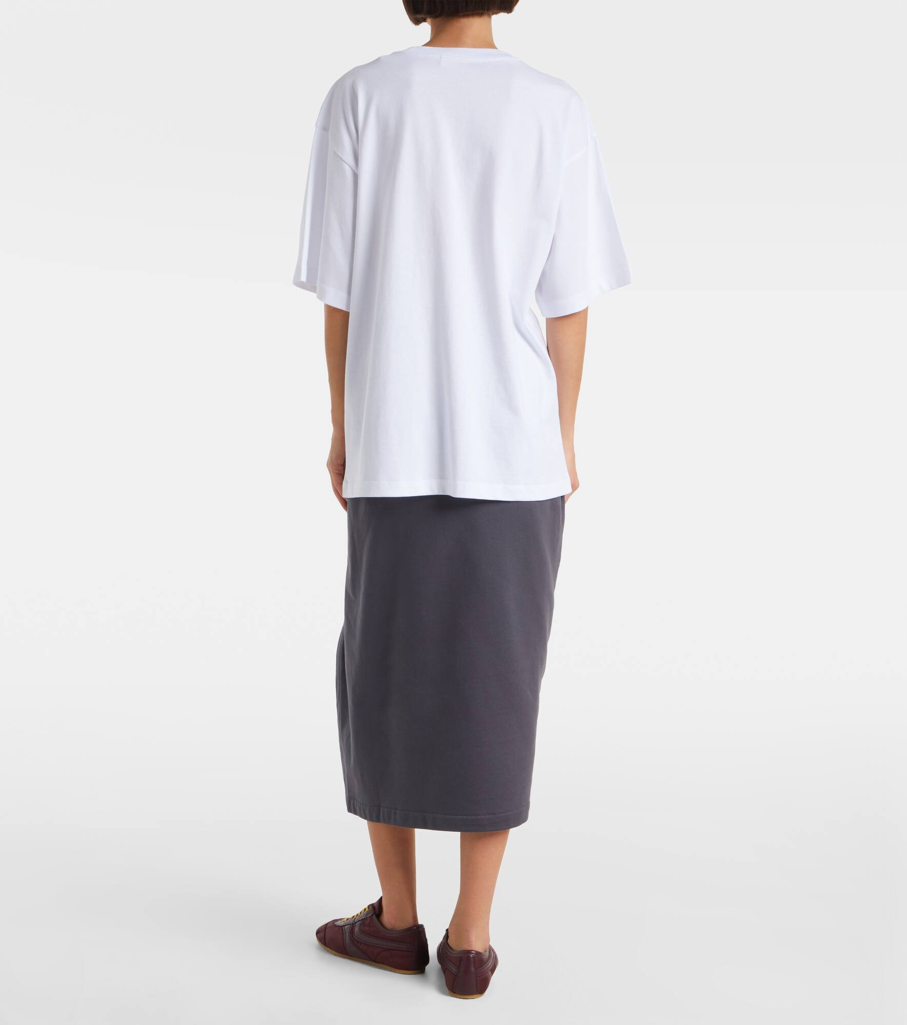 Embroidered oversized cotton T-shirt - 3