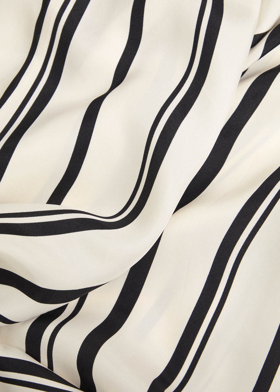 Anine Bing Elain Striped Satin Trousers - 5
