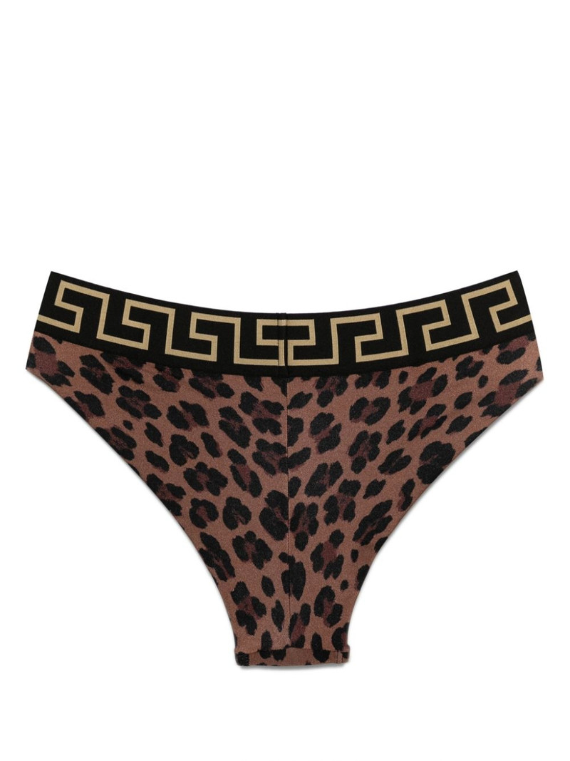 VERSACE leopard-print bikini bottoms outlook