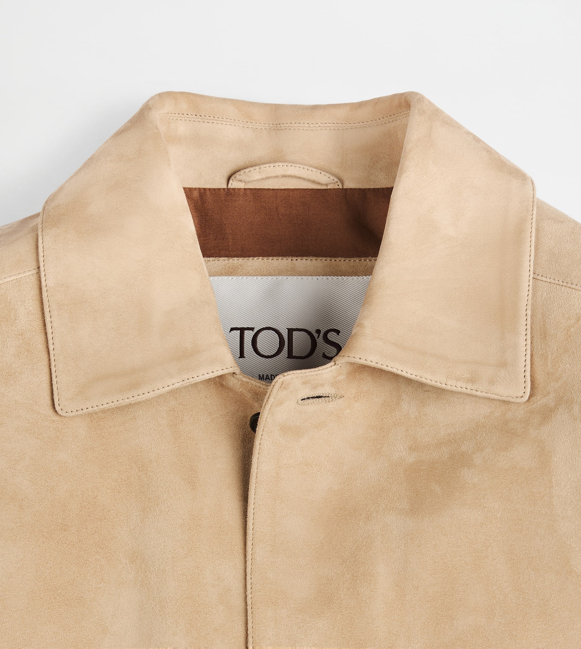 PASHMY SHIRT JACKET IN SUEDE - BEIGE - 7