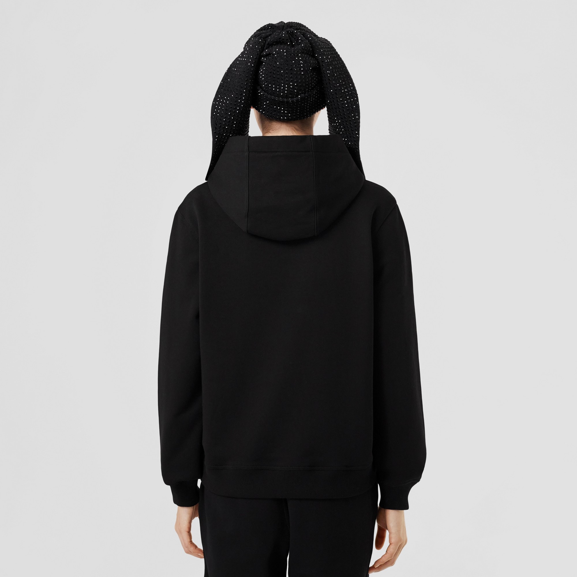 Rabbit Print Cotton Hoodie - 3