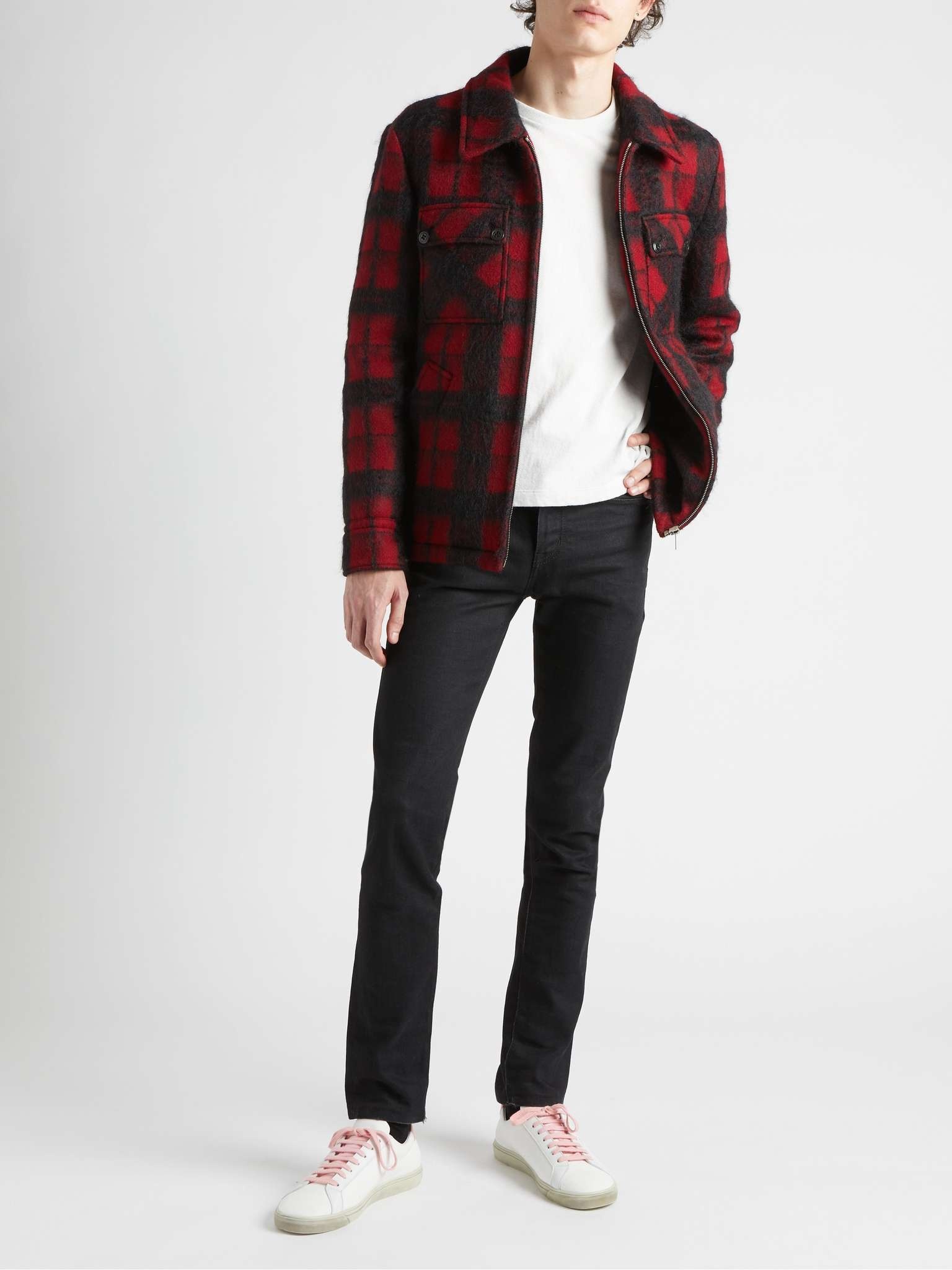 Checked Brushed Wool-Blend Overshirt - 2