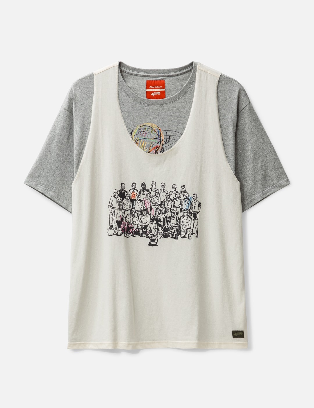 Vans VAULT BY VANS X NIGEL CABOURN TWOFER KNIT T-SHIRT | REVERSIBLE