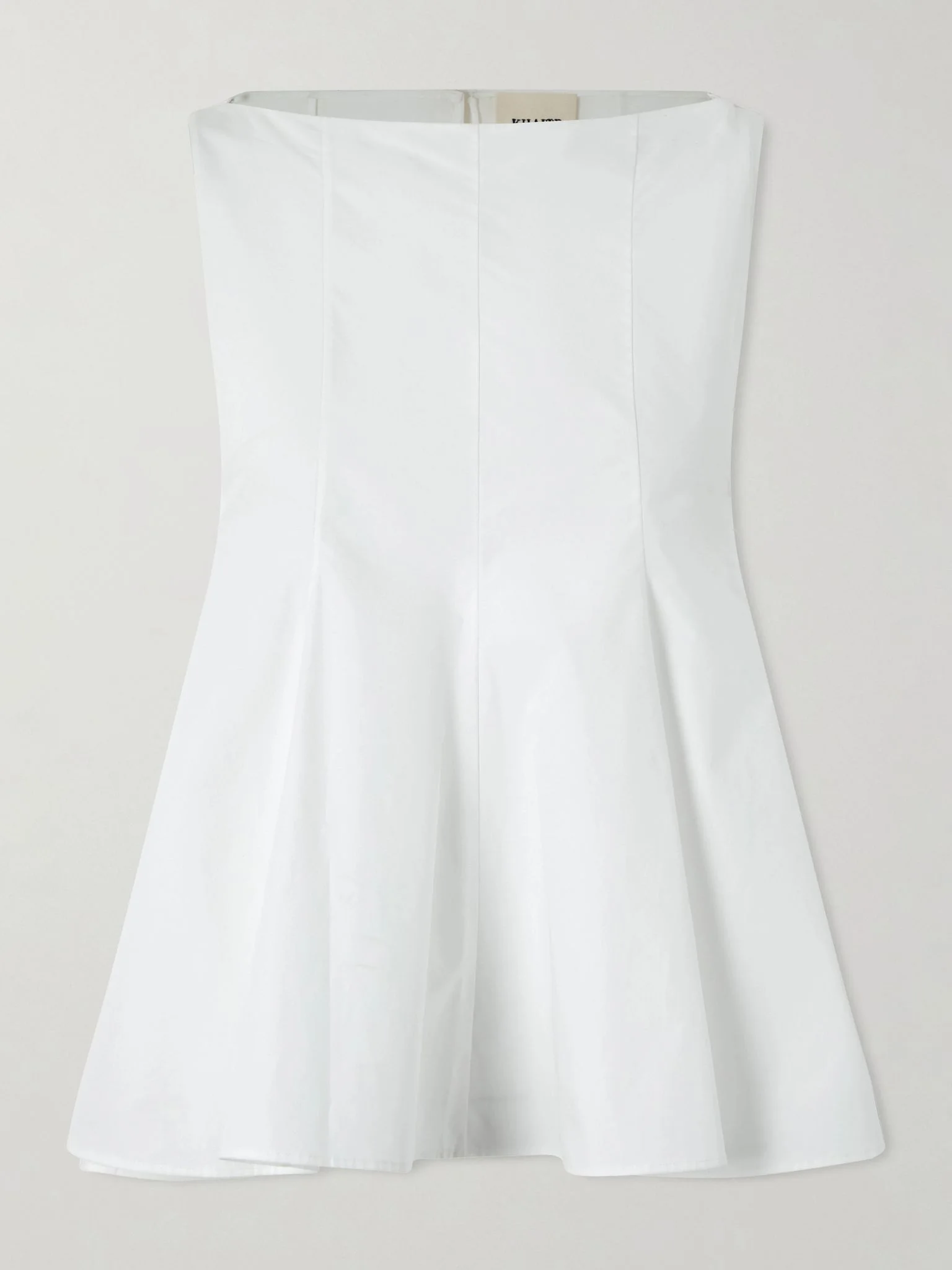 Marita paneled cotton-poplin blouse White - 1