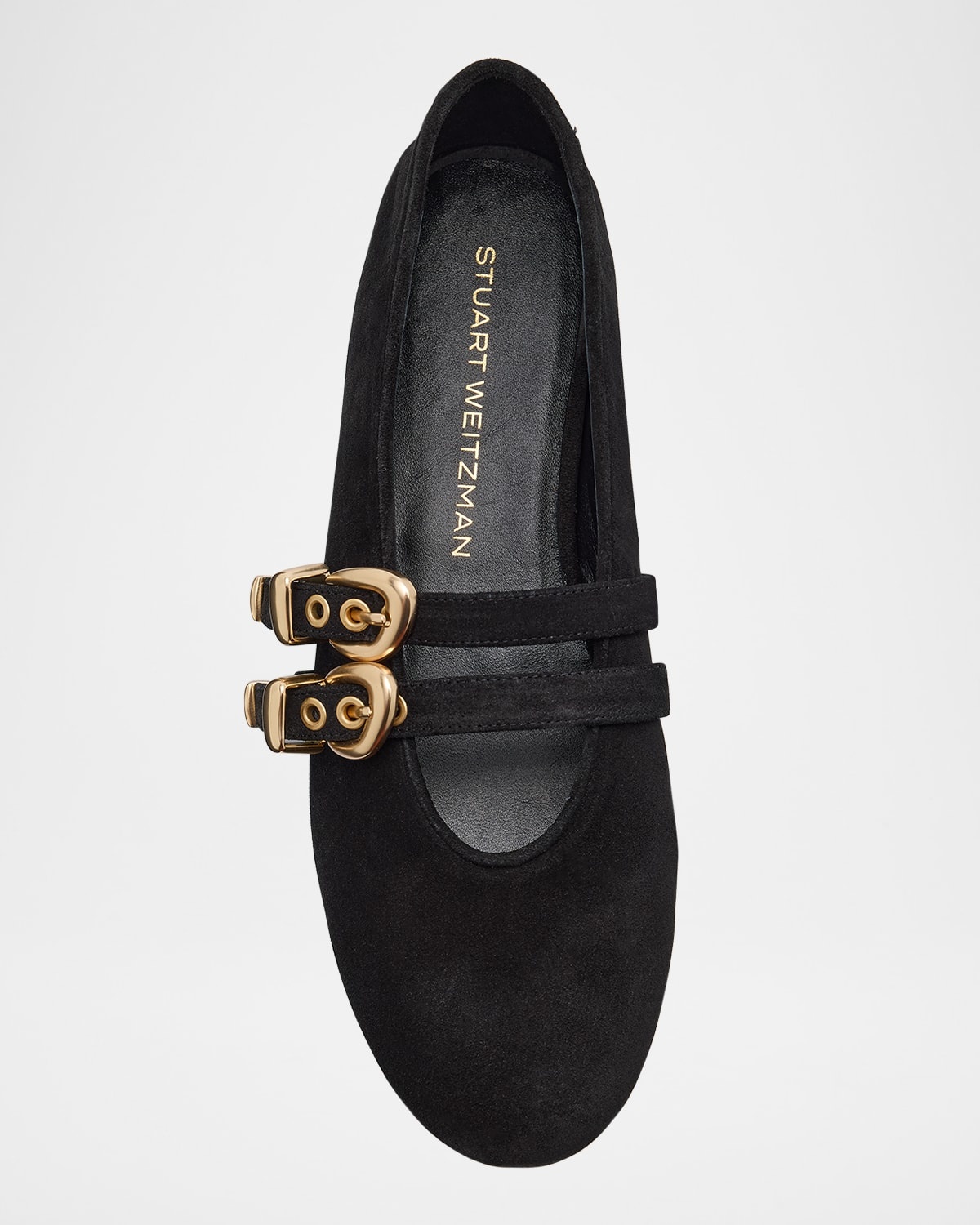Maven Suede Buckle Mary Jane Ballerina Flats - 5