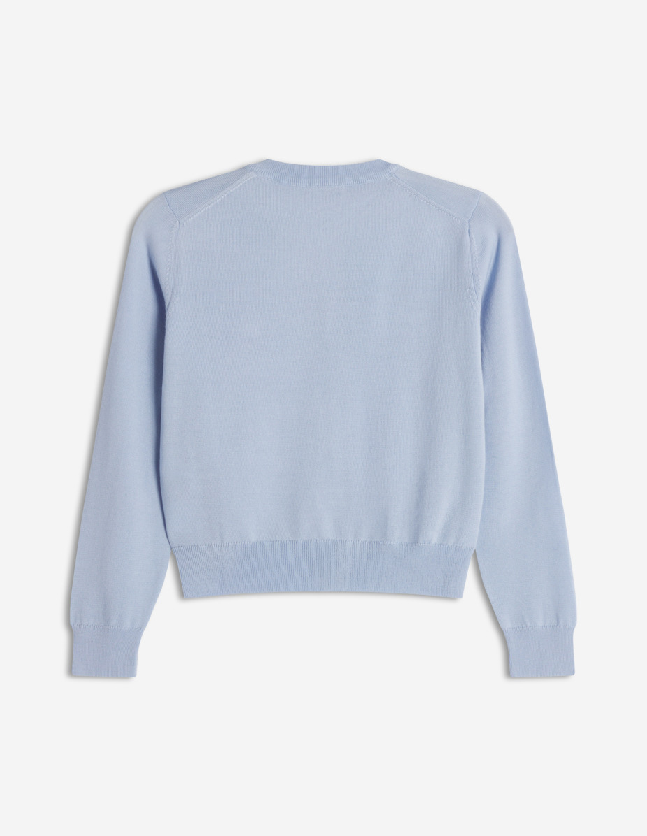 TRICOLOR FOX MERINO REGULAR CARDIGAN - 2