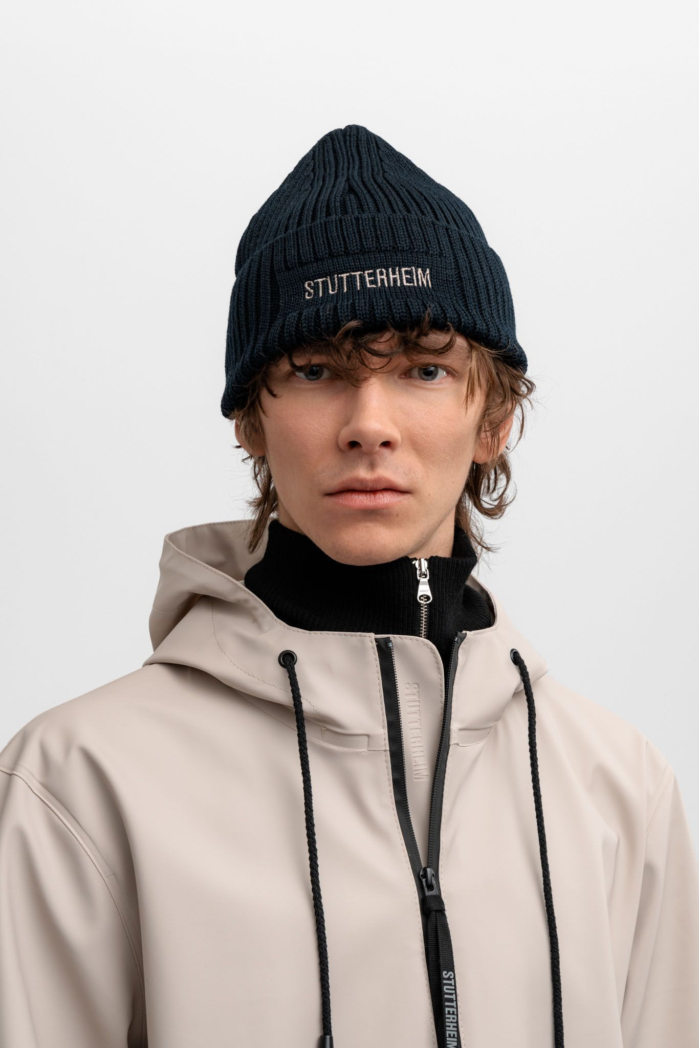 Logo Beanie Navy - 2