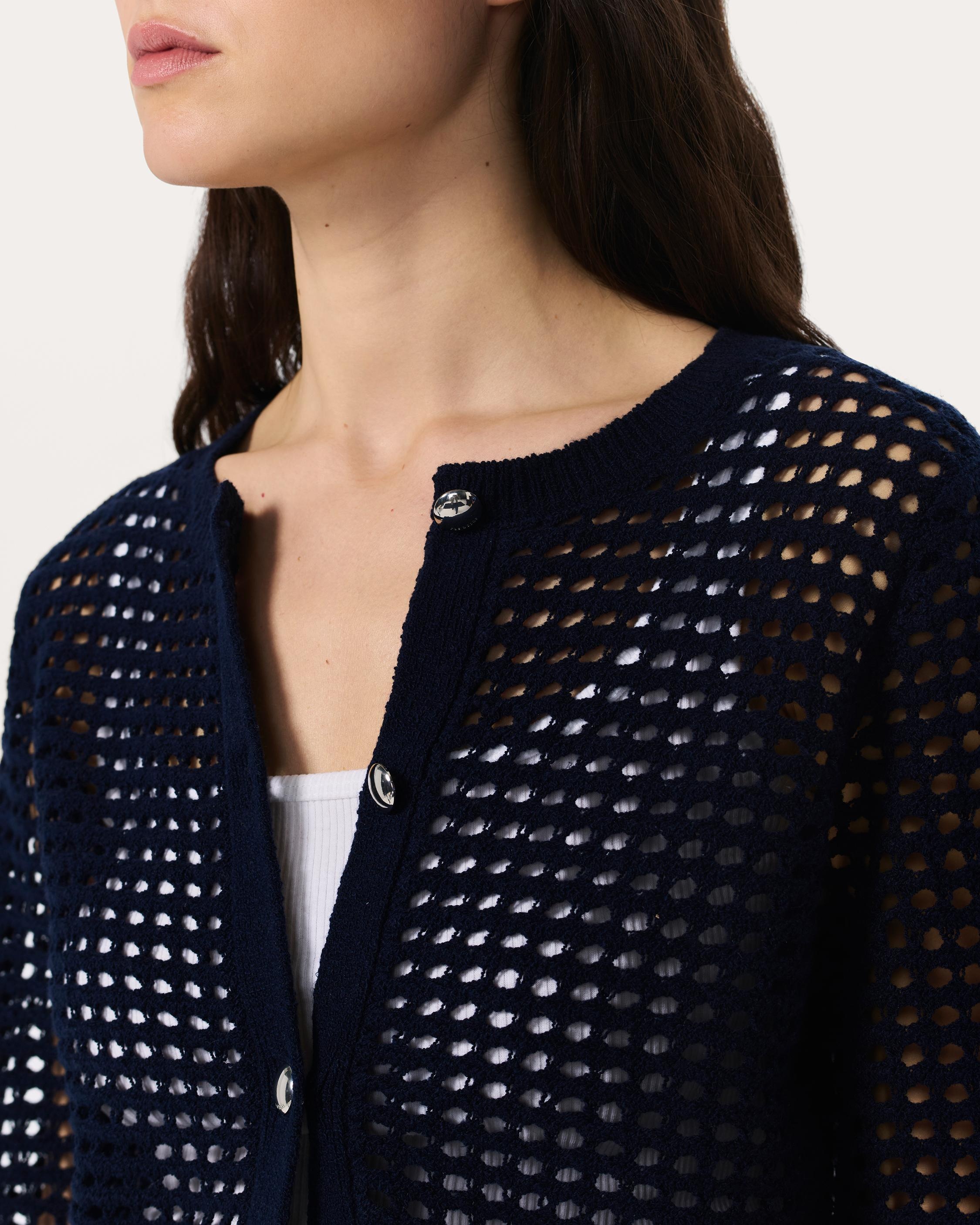 Ezra Open-Knit Cardigan - 5