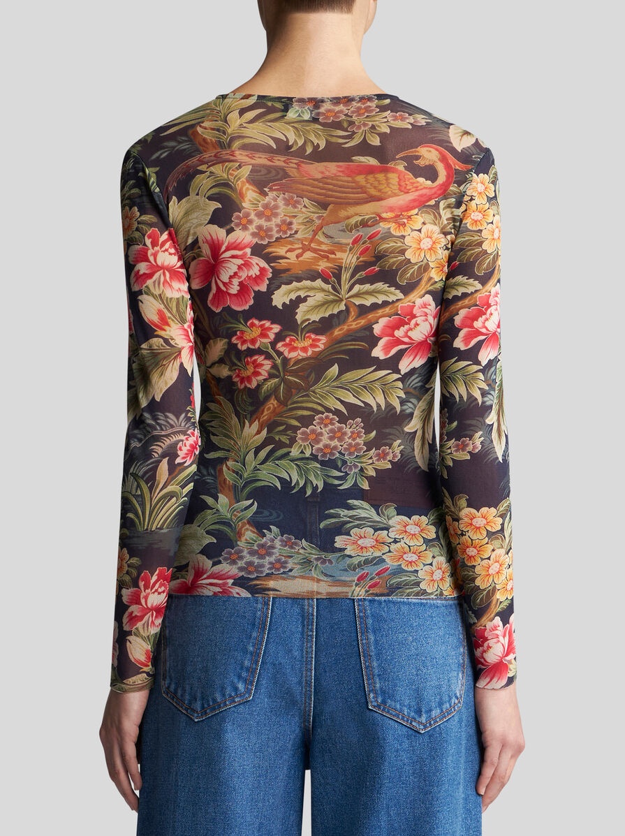 TULLE TOP WITH PRINT - 5