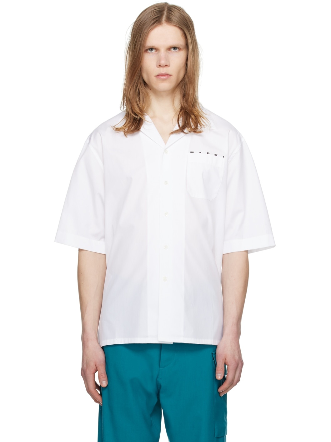 White Printed Shirt - 1