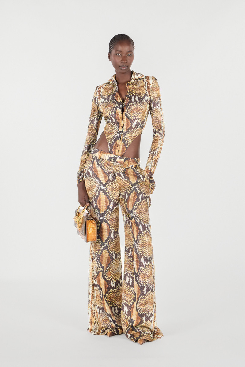 Roberto Cavalli Python Print Shirt Bodysuit outlook