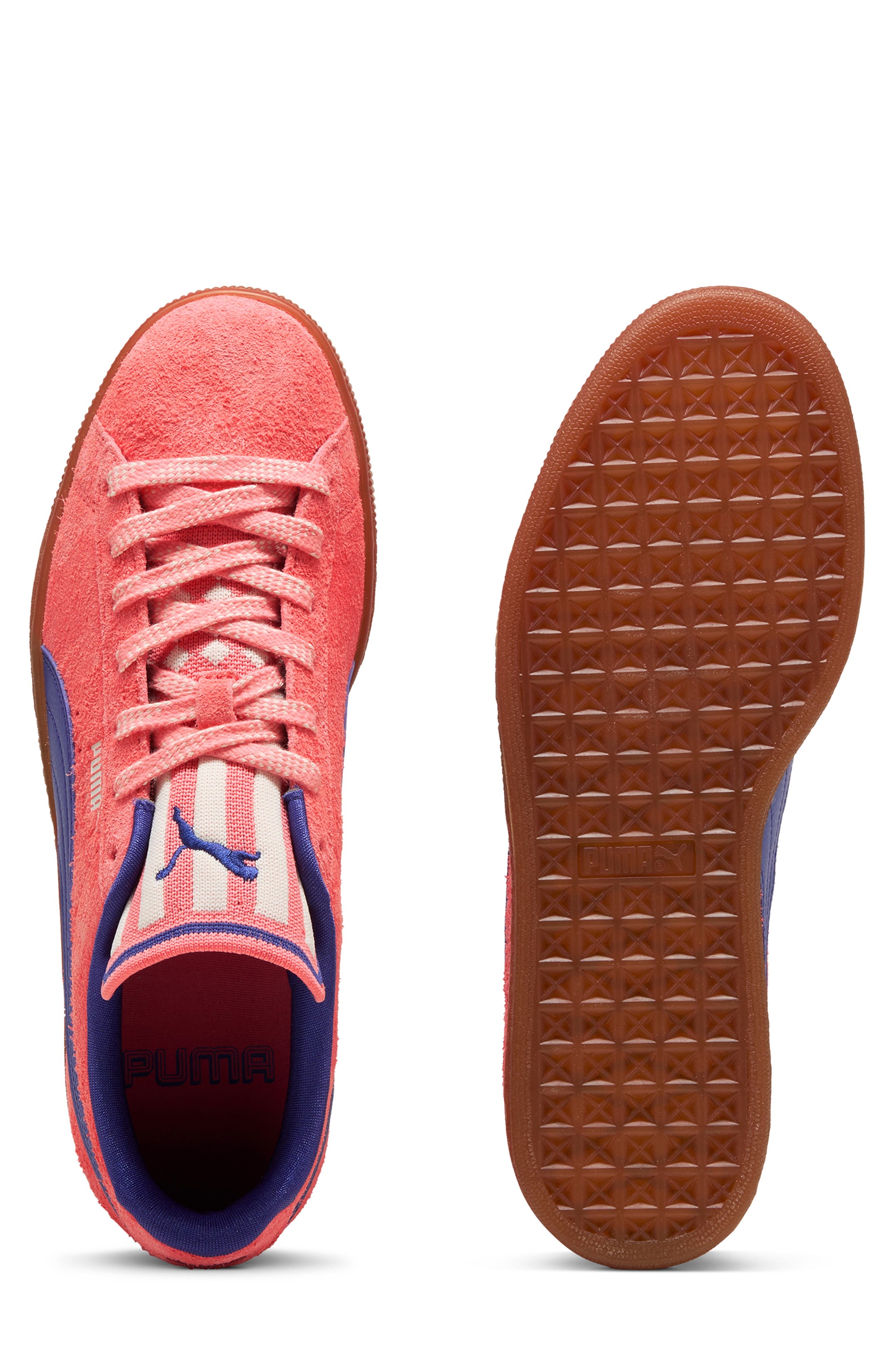 PUMA Suede Supertifo Low Top Sneaker in Sunset Glow-Gum at Nordstrom - 6