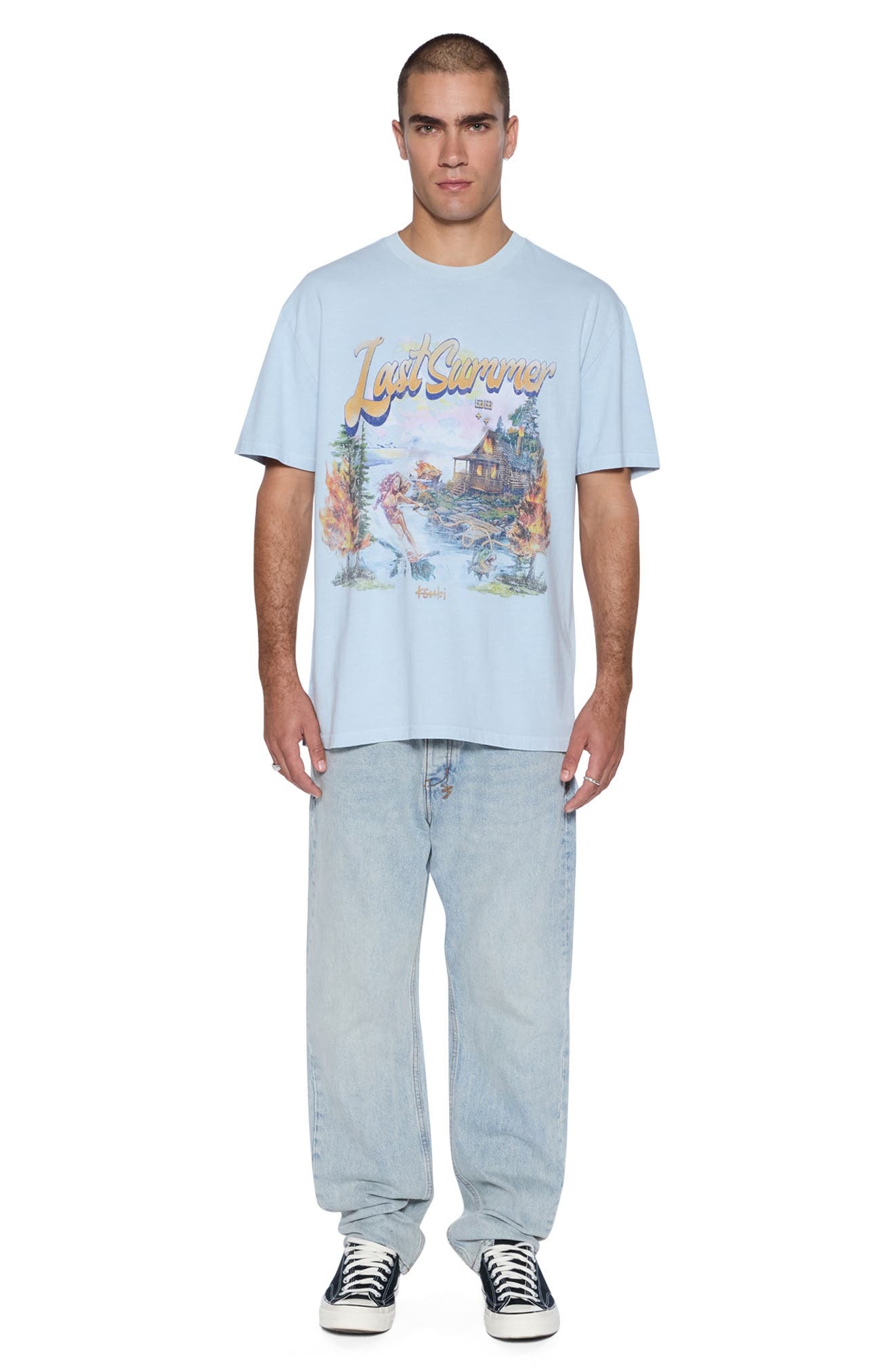 Ksubi Last Summer Ekcess Graphic T-Shirt in Blue at Nordstrom - 3