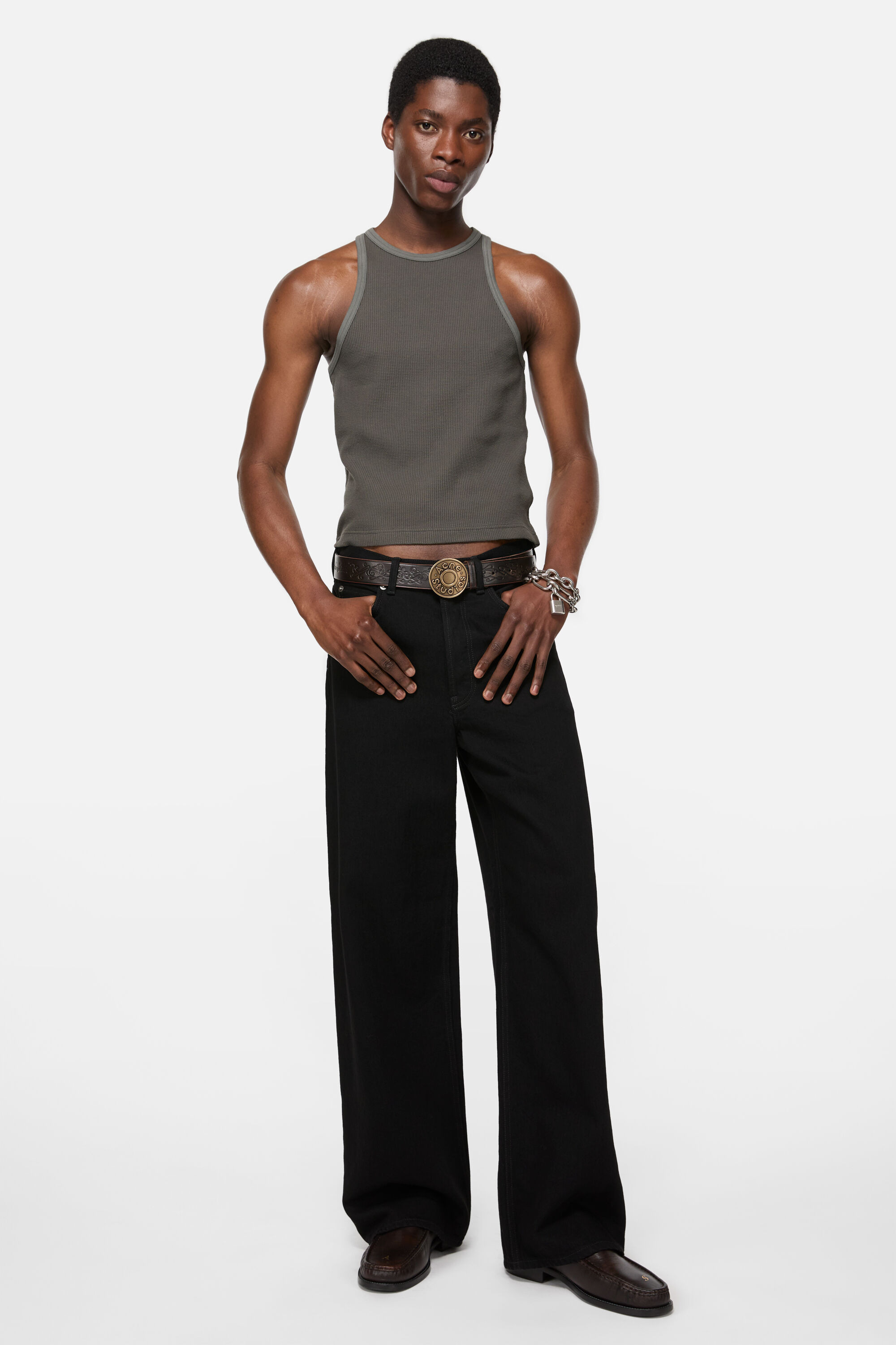 Tank top - Fitted unisex fit - Faded Grey - 2