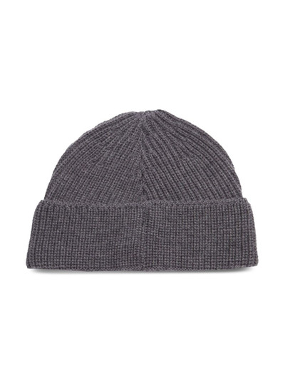 FERRAGAMO embroidered-logo knit wool beanie outlook