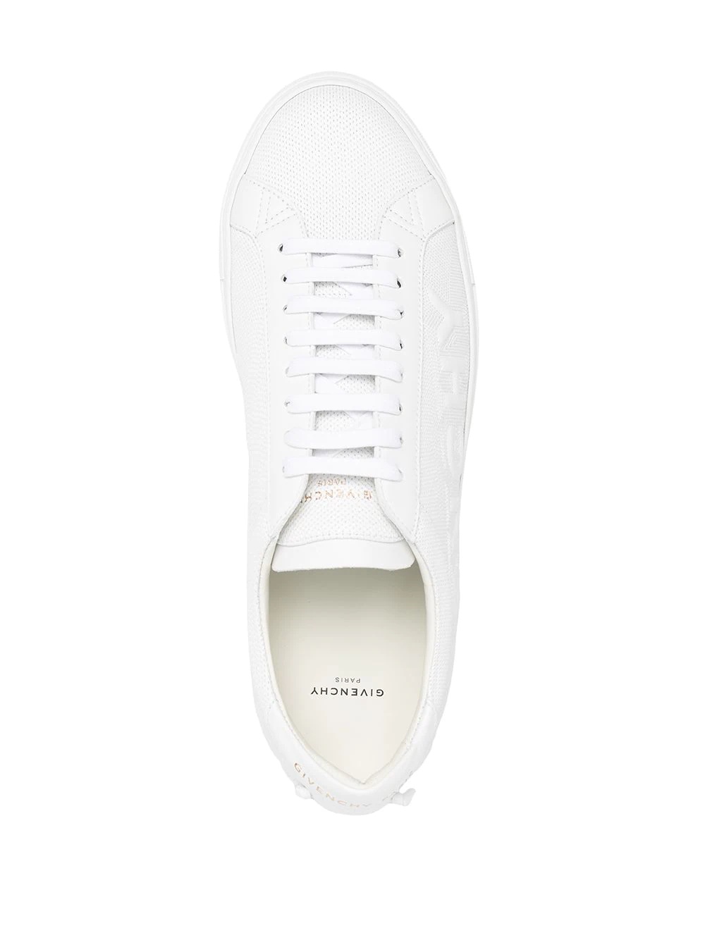 embossed logo low-key sneakers - 4