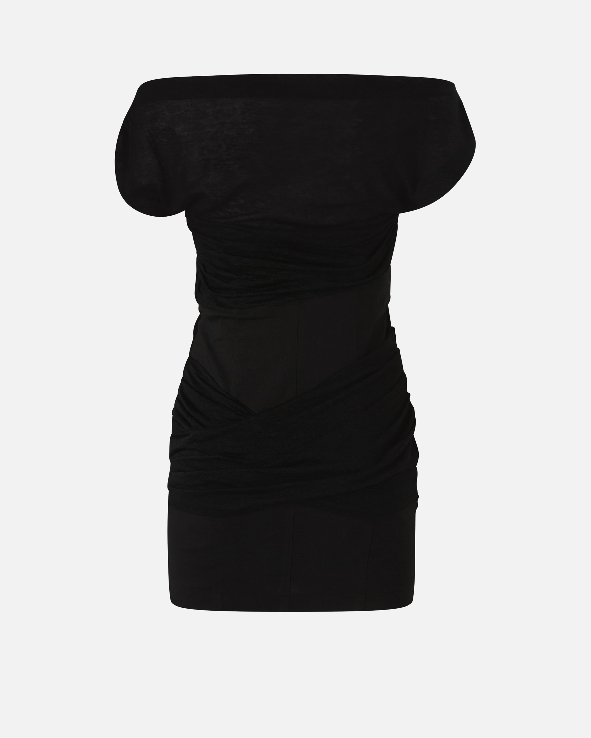 MINI DRESS WITH DRAPED NECK - 6