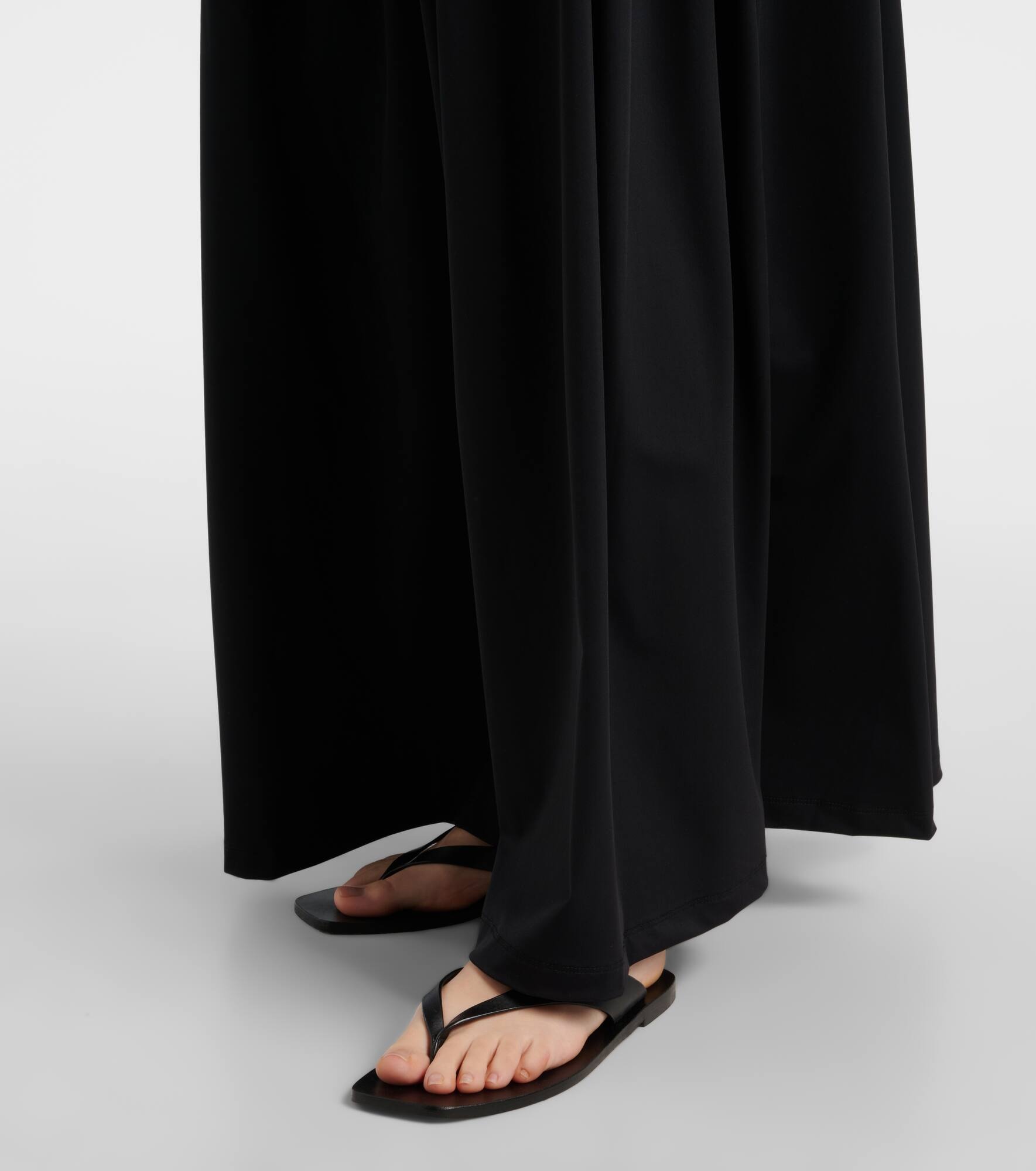 One-shoulder plissé maxi dress - 5