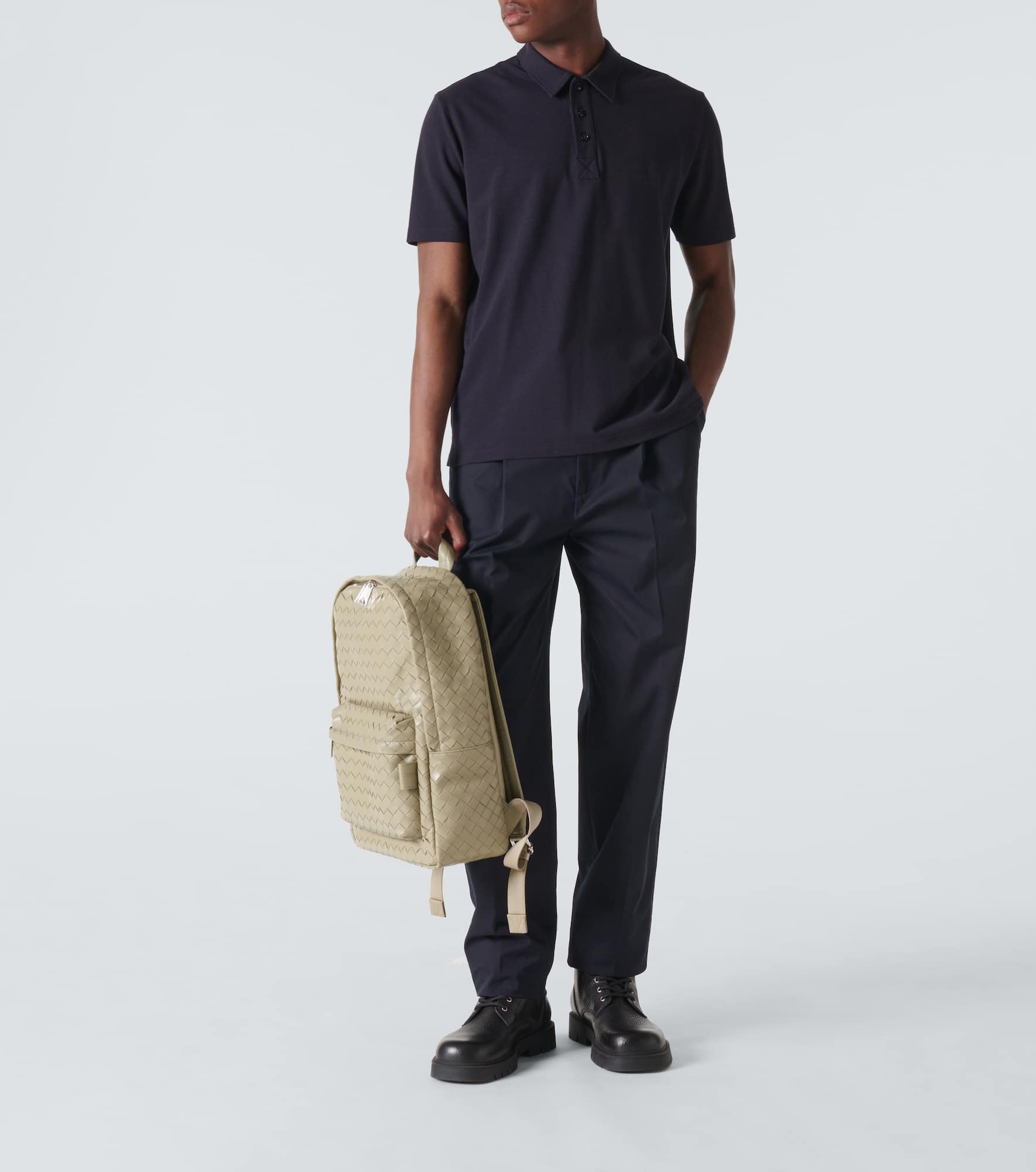 Cotton piqué polo shirt - 2
