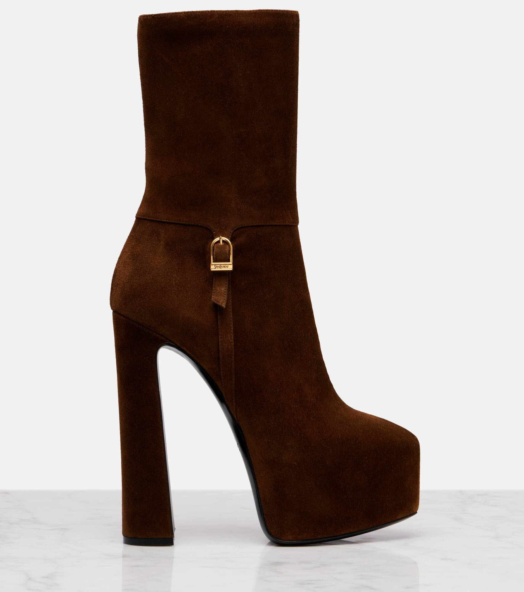 Nico 155 suede platform ankle boots - 4