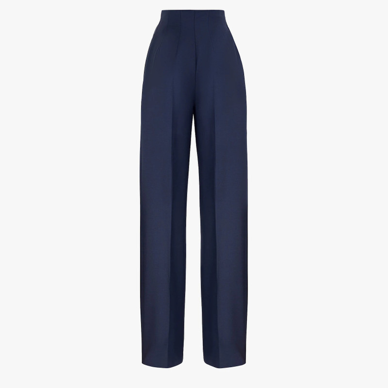 FENDI Blue mohair pants outlook