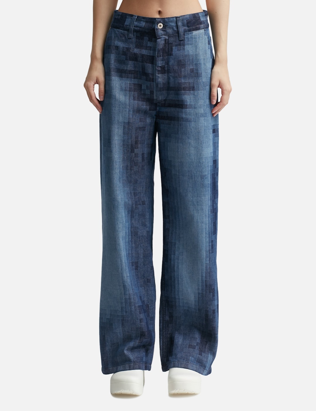 PIXELATED BAGGY JEANS - 1