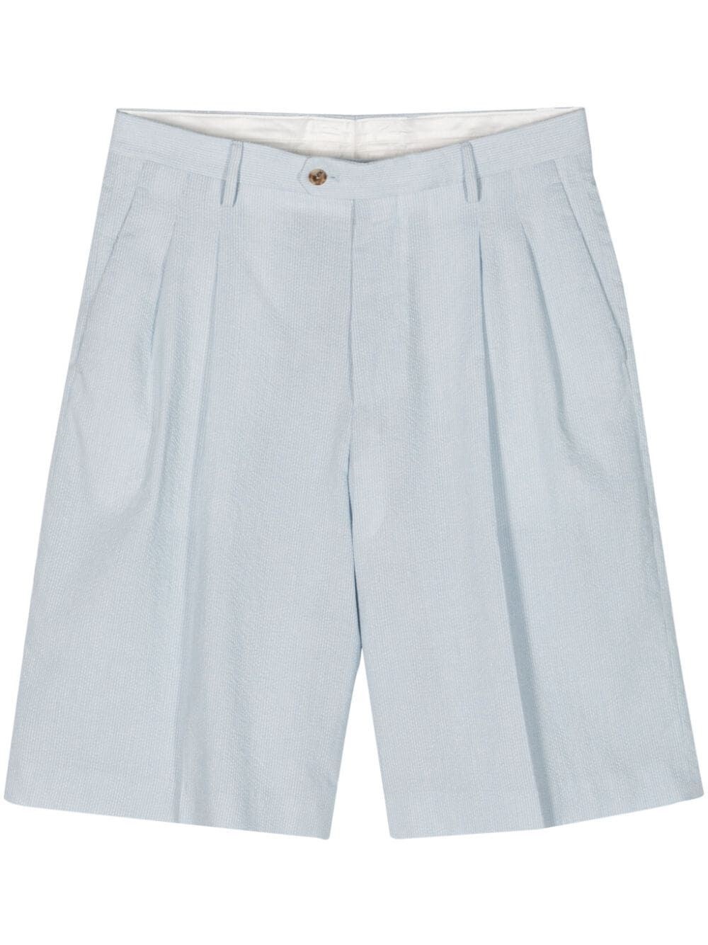 LARDINI｜SHORTS (EQLTR05EQ62023 910BC) Lardini - Straight-Leg Pleated Linen Shorts - Neutrals Lardini