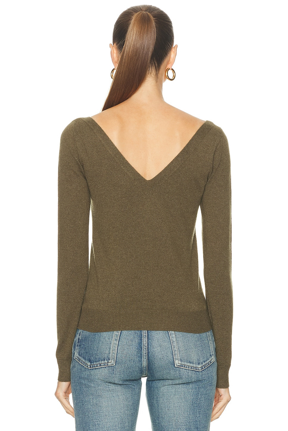 Long Sleeve V-Neck Top - 3