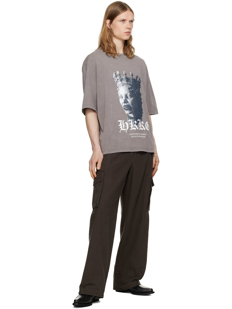 HAN KJØBENHAVN Gray Oversized Sculpture T-shirt outlook