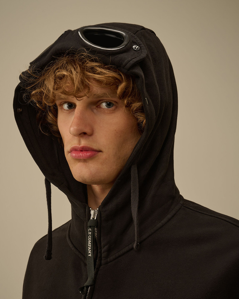 Brushed and Emerized Diagonal Fleece Boxy Goggle Sweatshirt 6