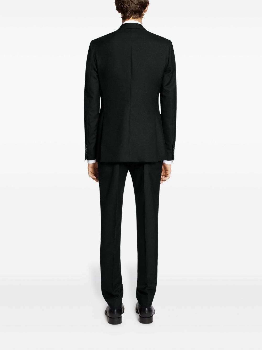 wool slim-fit suit - 4