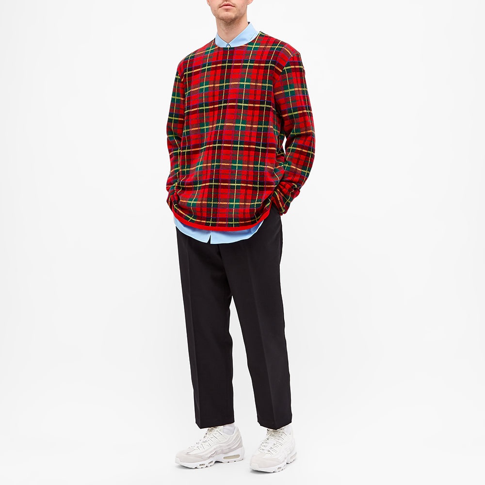 Comme des Garcons Homme Plus Tartan Check Crew Knit - 5