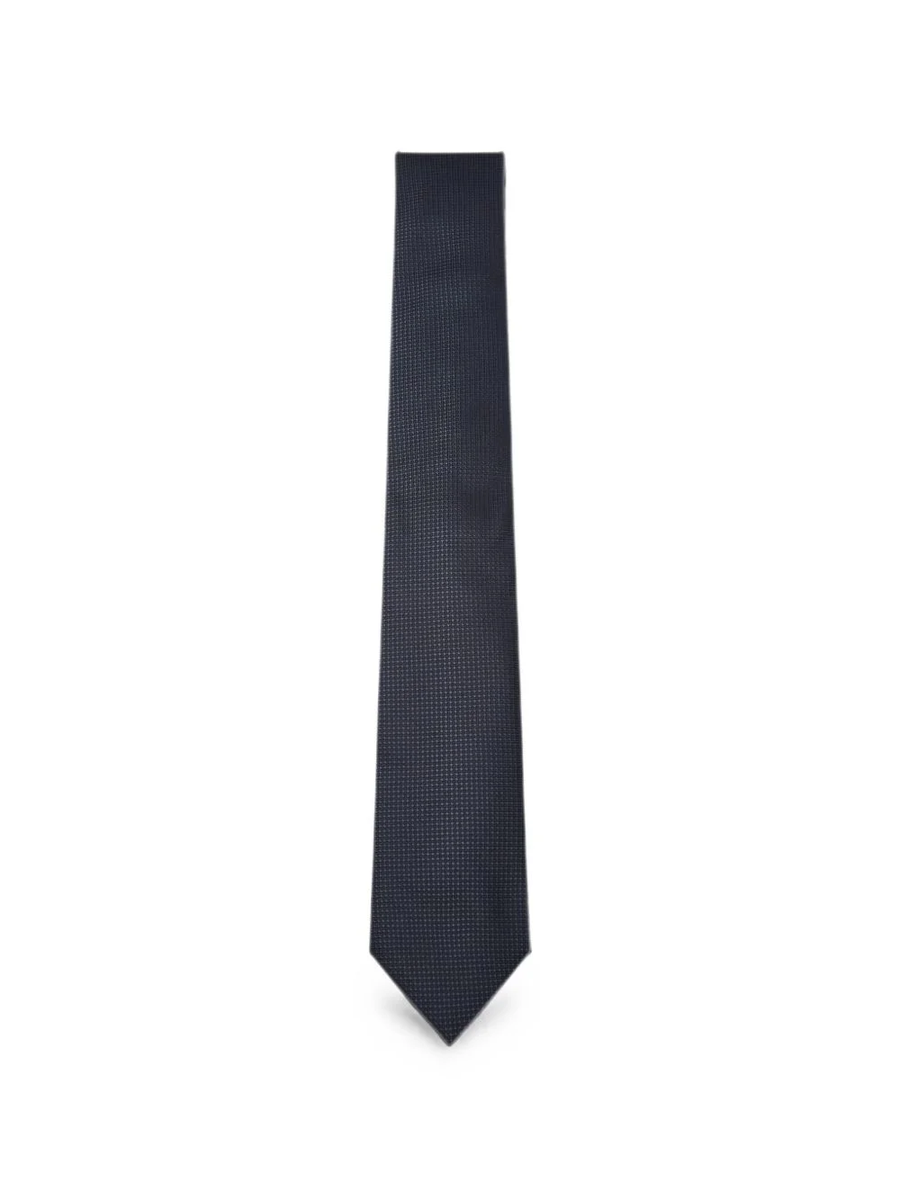micro-pattern silk tie - 1