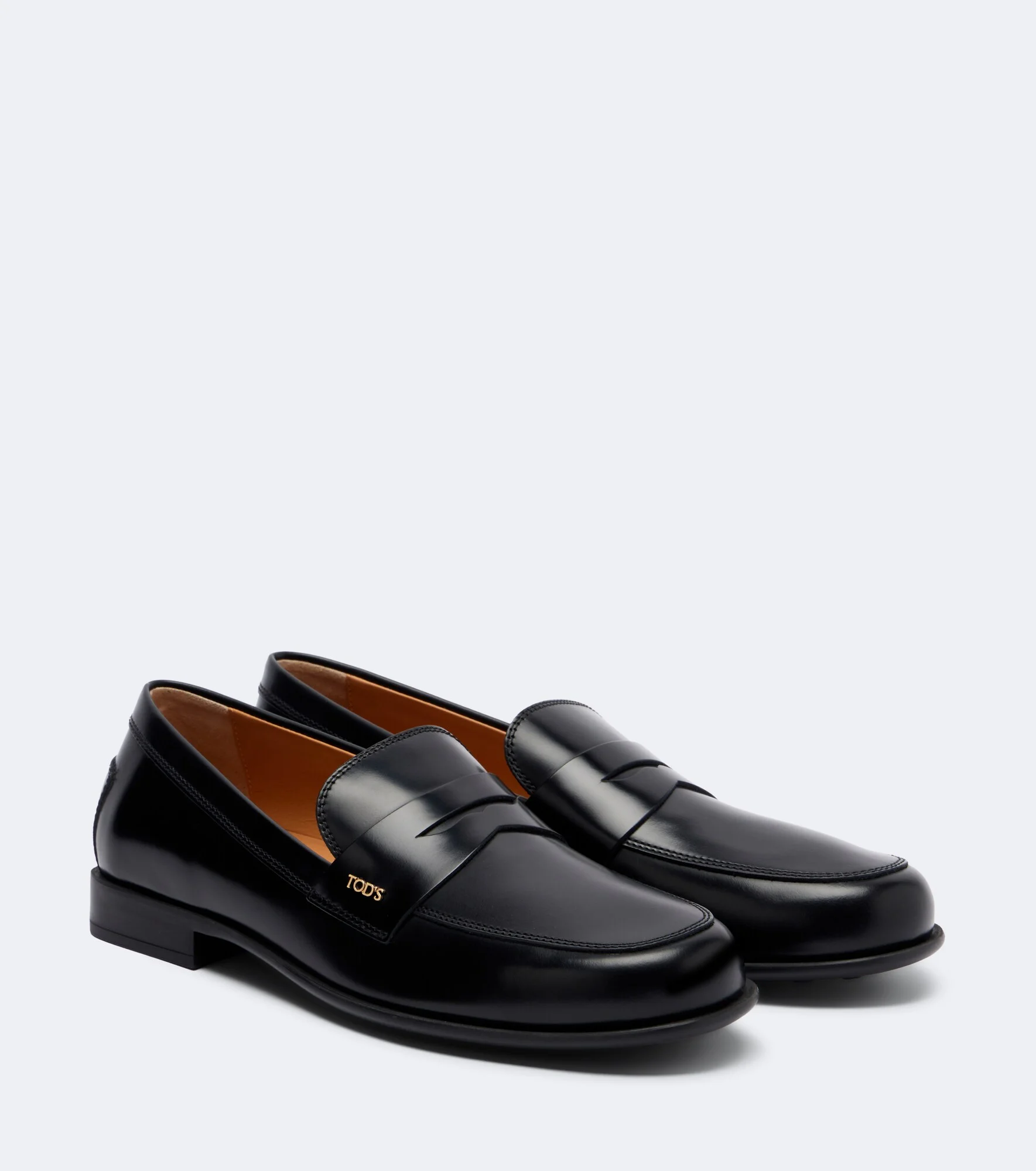 Leather penny loafers - 1