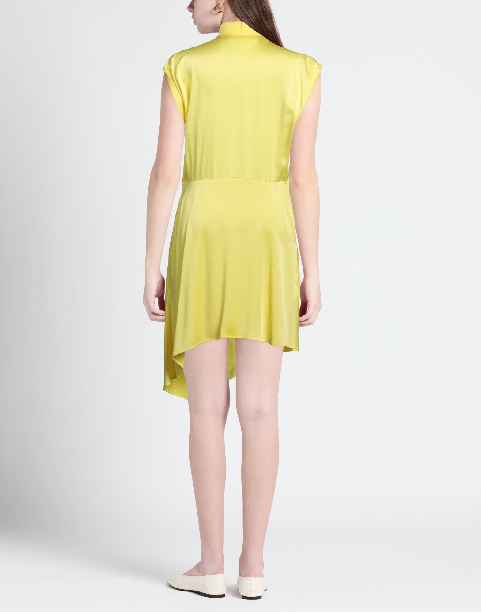 Yellow Women's Elegant Dress - 4