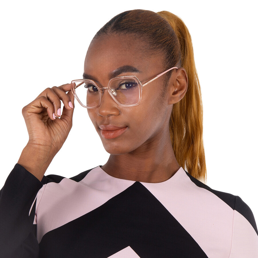 Chopard Demo Hexagonal Ladies Eyeglasses VCHG28M 08FC 53 - 2